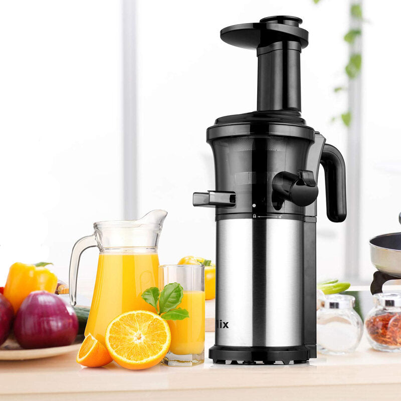 200W 40RPM Stainless Steel Masticating Slow Auger Juicer Machine Fruit and Vegetable Squeezer Press Juice Maker Image 4