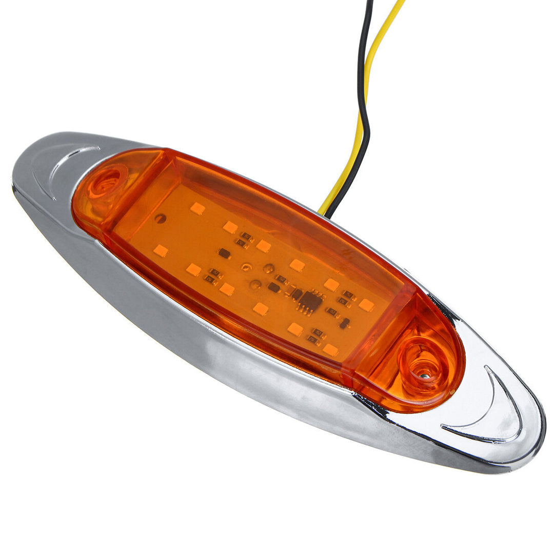 24V LED Side Marker Light Flash Strobe Emergency Warning Lamp For Boat Car Truck Trailer Image 3