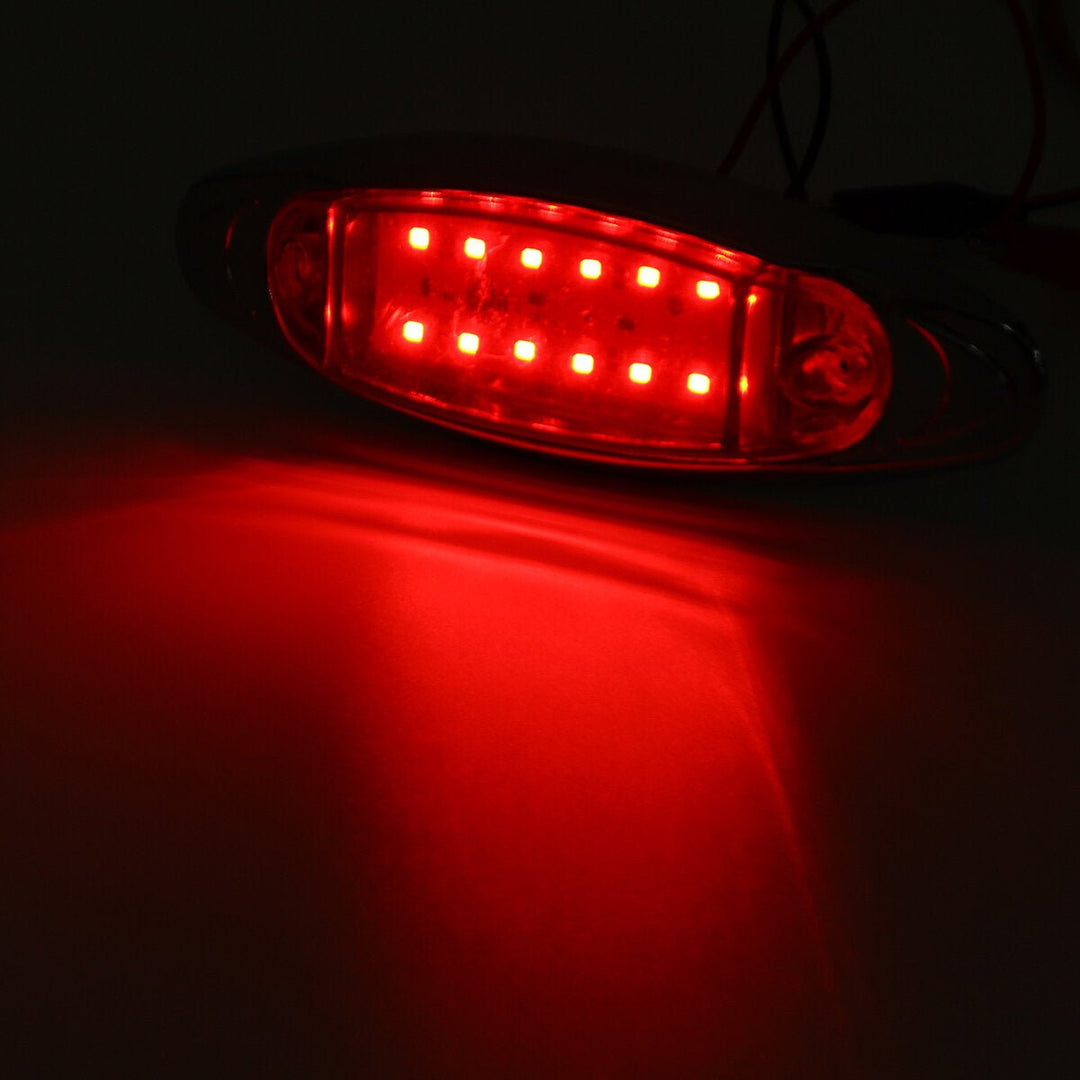 24V LED Side Marker Light Flash Strobe Emergency Warning Lamp For Boat Car Truck Trailer Image 1