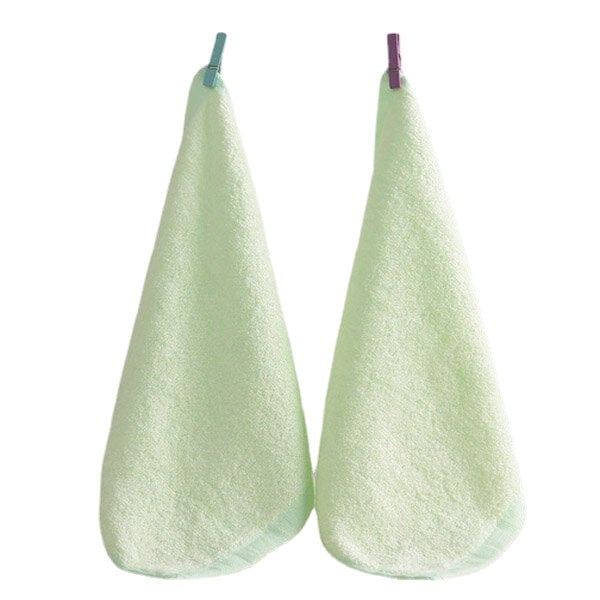 2525cm Bamboo Fiber Antibacterial Handkerchief Absorbent Soft Baby Face Towel Image 1