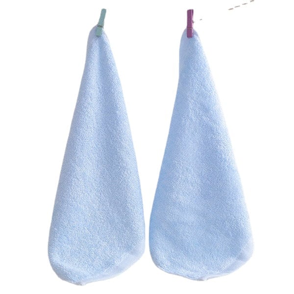 2525cm Bamboo Fiber Antibacterial Handkerchief Absorbent Soft Baby Face Towel Image 1