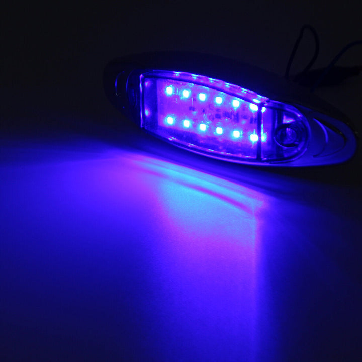 24V LED Side Marker Light Flash Strobe Emergency Warning Lamp For Boat Car Truck Trailer Image 9