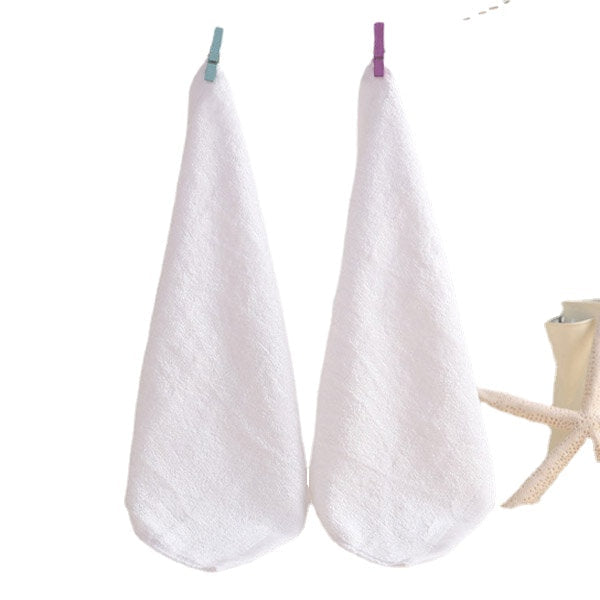 25*25cm Bamboo Fiber Antibacterial Handkerchief Absorbent Soft Baby Face Towel Image 1