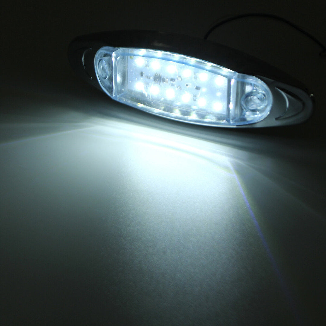 24V LED Side Marker Light Flash Strobe Emergency Warning Lamp For Boat Car Truck Trailer Image 11