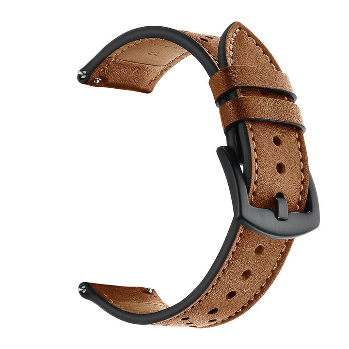 22mm Replacement Genuine Leather Watch Band for Sports Smart Watch Image 8