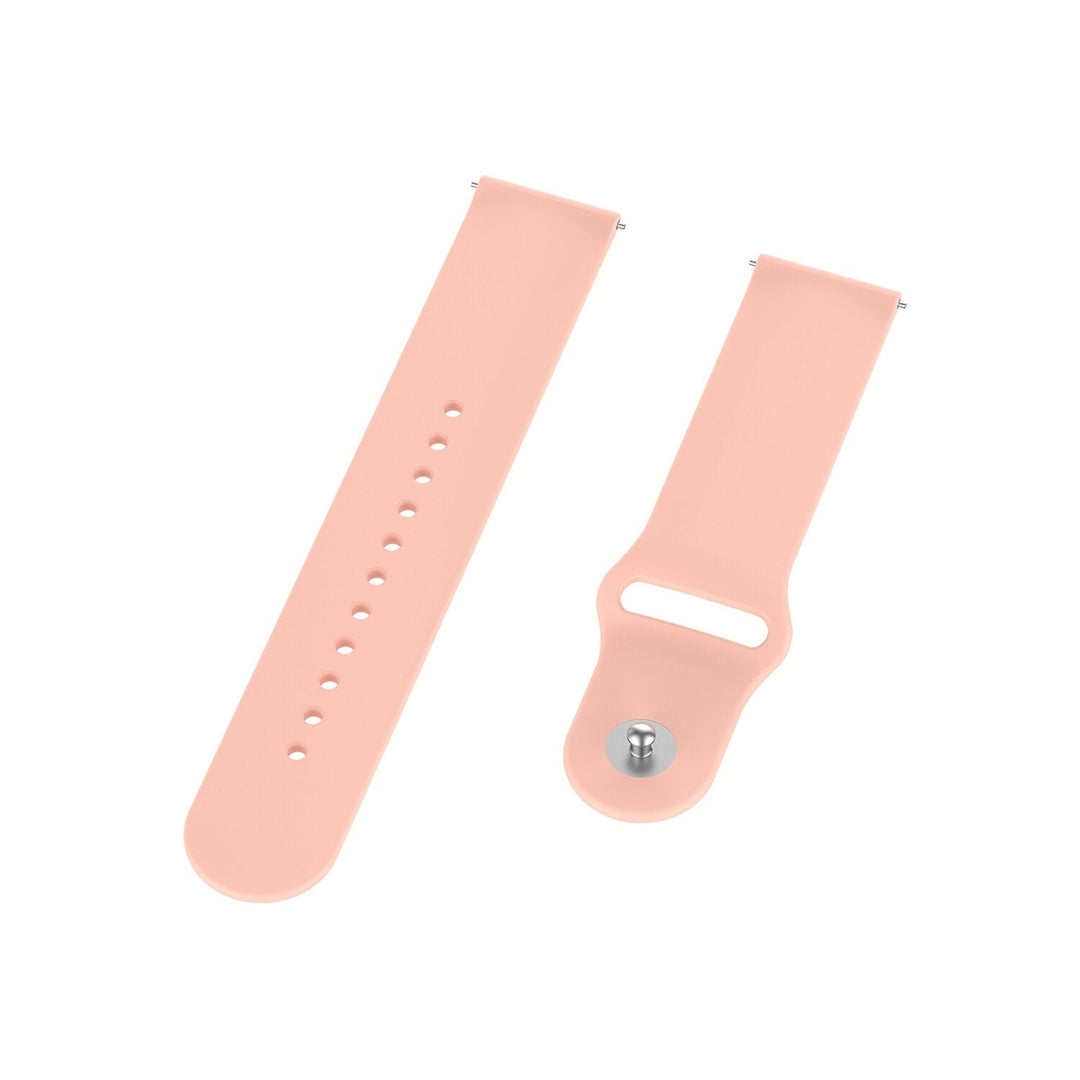 22mm Solid Color SLR Buckle Silicone Replacement Strap Smart Watch Band For Samsung Galaxy Watch 46MM Image 4