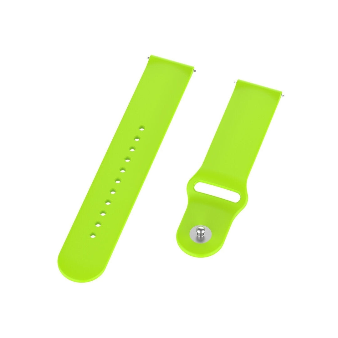 22mm Solid Color SLR Buckle Silicone Replacement Strap Smart Watch Band For Samsung Galaxy Watch 46MM Image 7