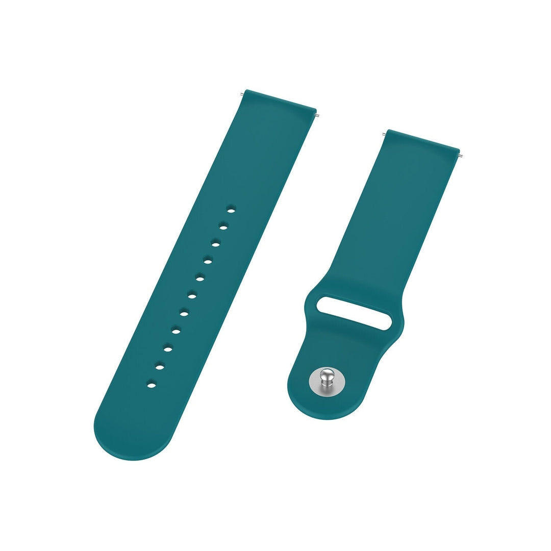 22mm Solid Color SLR Buckle Silicone Replacement Strap Smart Watch Band For Samsung Galaxy Watch 46MM Image 9