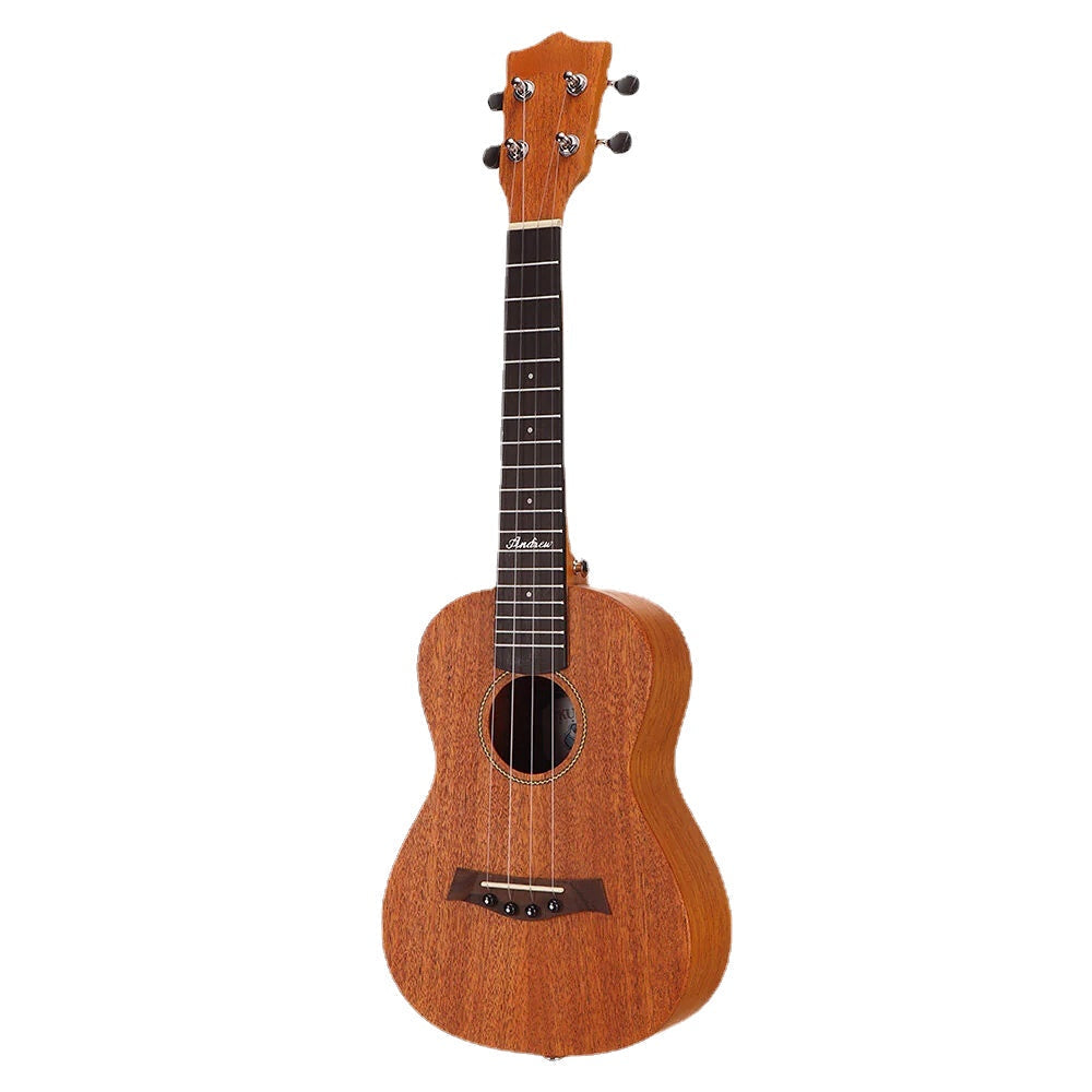 23 Inch Mahogany High Molecular Carbon String Log Color Ukulele for Guitar Player Image 1