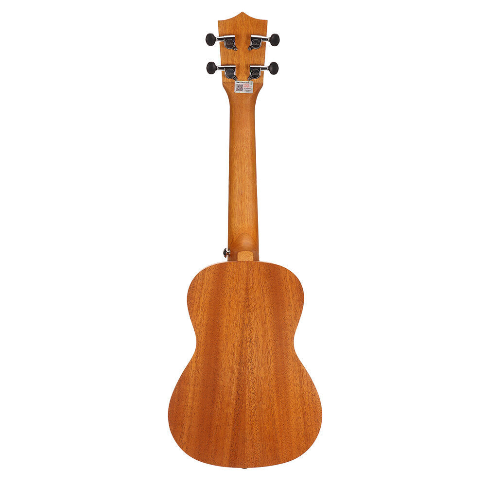 23 Inch Mahogany High Molecular Carbon String Log Color Ukulele for Guitar Player Image 2