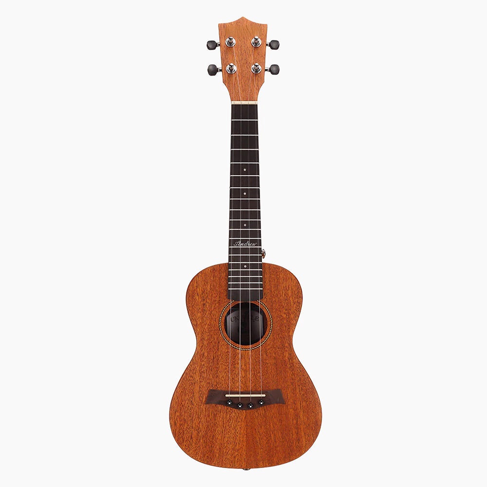 23 Inch Mahogany High Molecular Carbon String Log Color Ukulele for Guitar Player Image 4