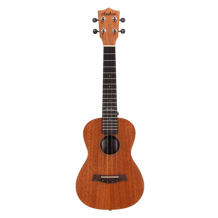 23 Inch Mahogany High Molecular Carbon String Log Color Ukulele for Guitar Player Image 8