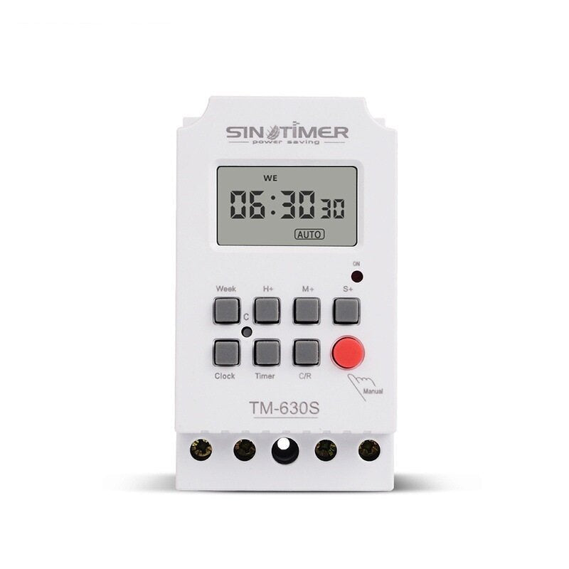 220V LCD Digital Programmable Timer Switch with Interval 1 Second Power Direct Output Image 1