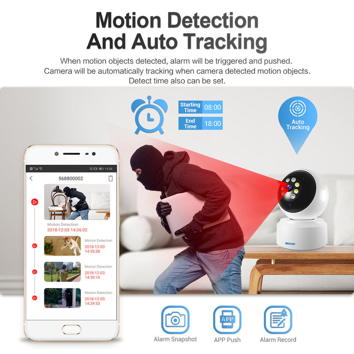 2MP 1080P 5G Dome WIFI IP Camera Mobile Tracking Coud Storage Bidirectional Voice Night Vision Home Security CCTV Image 7