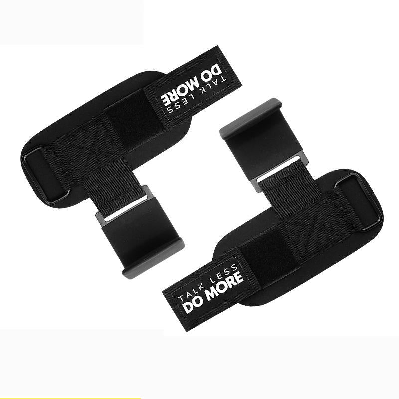2PCS Steel Plate Adjustable Breathable Fitness Grip Hook Wrist Support Sports Pull-up Hook Wrist Belt Image 6