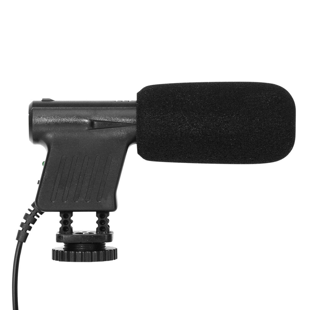 3.5mm Professional Recording Microphone Digital Video DV Camera Studio Stereo Camcorder for Canon Pentax SLR Image 7