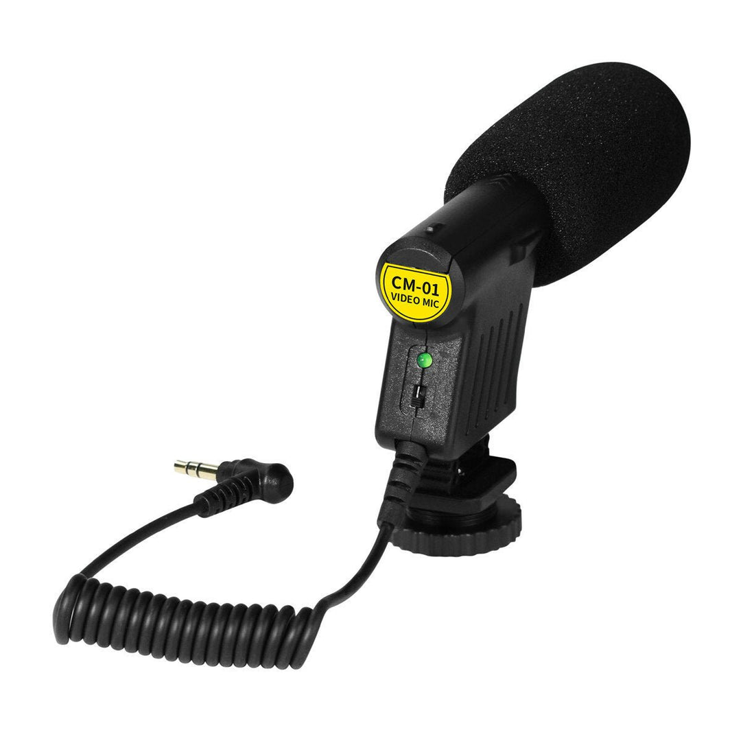 3.5mm Professional Recording Microphone Digital Video DV Camera Studio Stereo Camcorder for Canon Pentax SLR Image 8