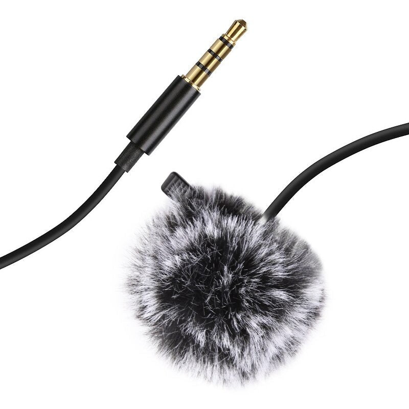 3.5mm Wired Microphone 3M Lavalier Omnidirectional Condenser Mic Recording Vlogging Video Image 2
