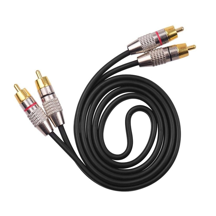 2RCA to 2RCA Male Plug Stereo Audio Video Cable for Karaoke DVD Speaker Amplifiers Image 1