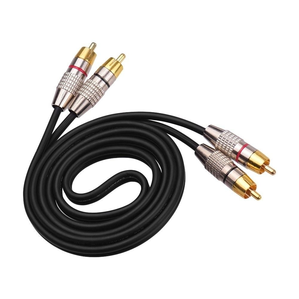 2RCA to 2RCA Male Plug Stereo Audio Video Cable for Karaoke DVD Speaker Amplifiers Image 2