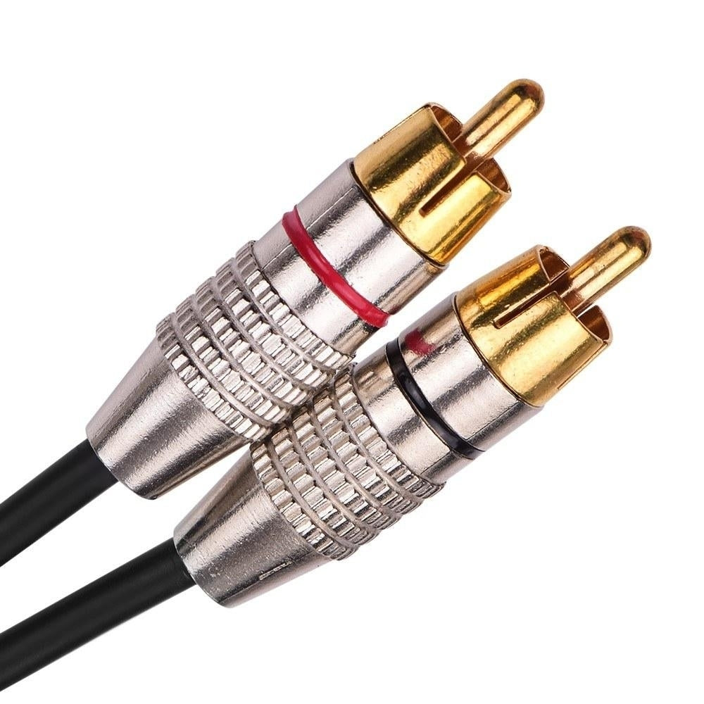 2RCA to 2RCA Male Plug Stereo Audio Video Cable for Karaoke DVD Speaker Amplifiers Image 4