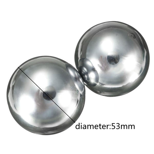 2pcs EDC Solid Steel Ball Massage Fitness Handball Image 2