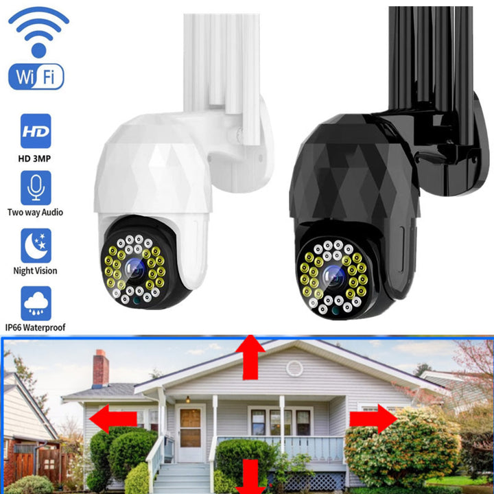28LED 5X Zoom HD 3MP IP Security Camera Outdoor PTZ Night Vision Wifi IP66 Waterproof Two Way Audio Motion Detecting Image 1