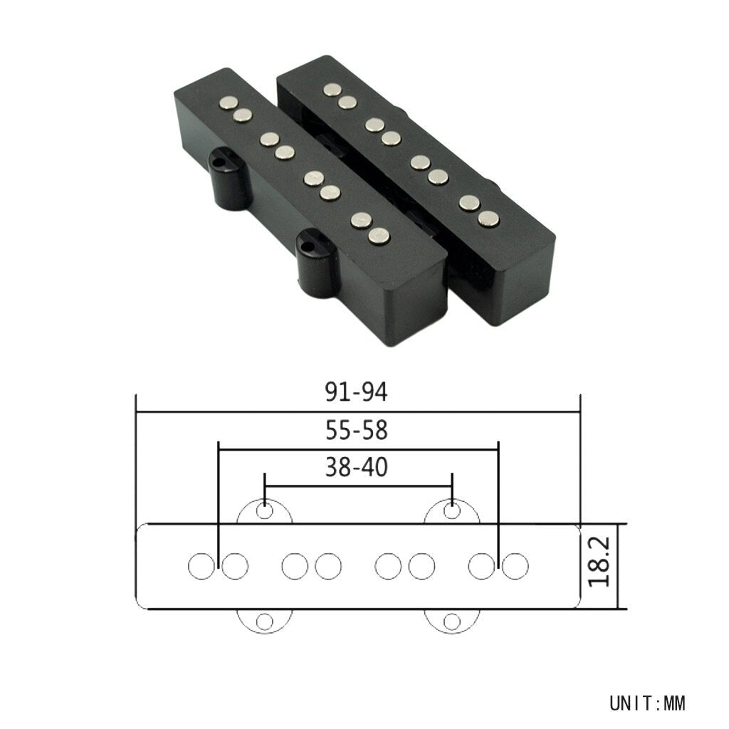 2PCS 4-string Bass Pickup For Electric Guitar Bass Image 4