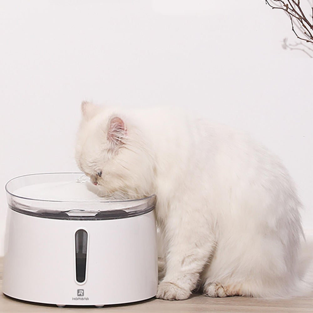 2L Pet Smart Fountain Pet Water Dispenser Water Purifier Autoxic Waterer Cat Electric Drinking Bowl Image 2