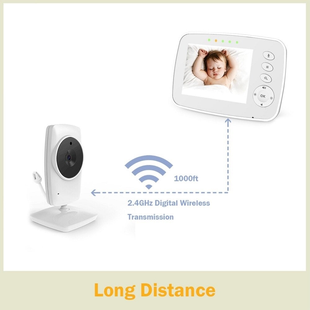 3.2 Inch LCD Wireless Video Baby Monitor Camera Two Way Audio Talk Night Vision Surveillance Security Camera Image 6