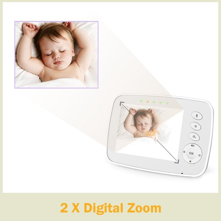 3.2 Inch LCD Wireless Video Baby Monitor Camera Two Way Audio Talk Night Vision Surveillance Security Camera Image 7