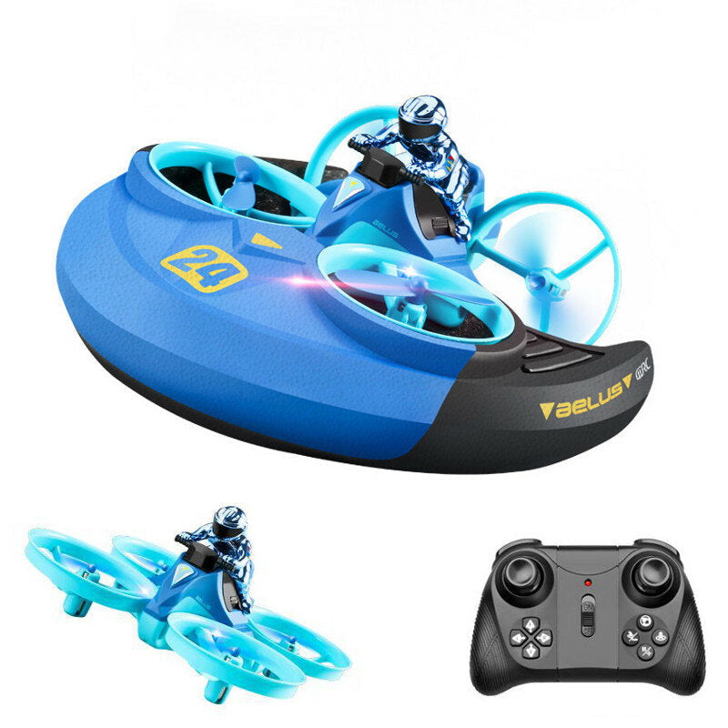 3-in-1 EPP Flying Air Water Boat Car Land Driving Mode Detachable Waterproof LED RC Quadcopter RTF DTTT Image 1