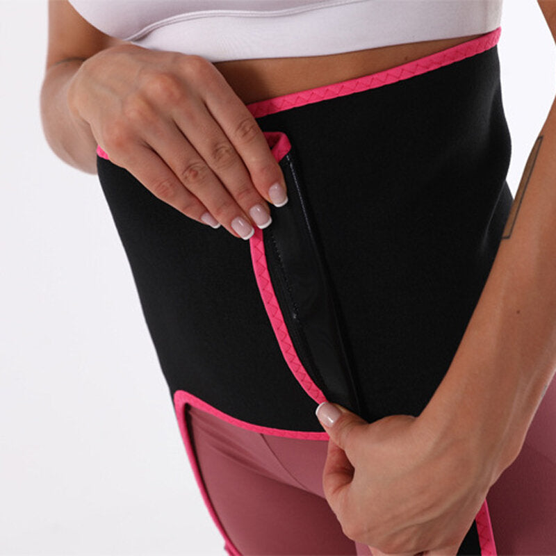 3-in-1 Leg Shapers Sweating Belt Sweat Waist Trainer Corset Sports Waist Cincher Thigh Trimmer Butt Lifter Yoga Gym Image 7