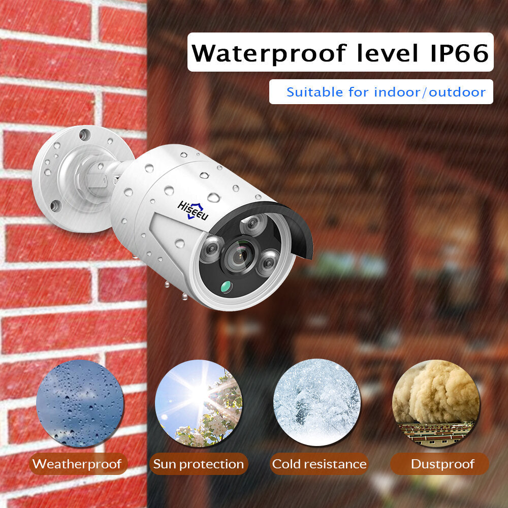 3.0MP POE Mini Bullet IP Camera ONVIF P2P IP66 Waterproof Outdoor IR CUT Night Vision Cam Image 6