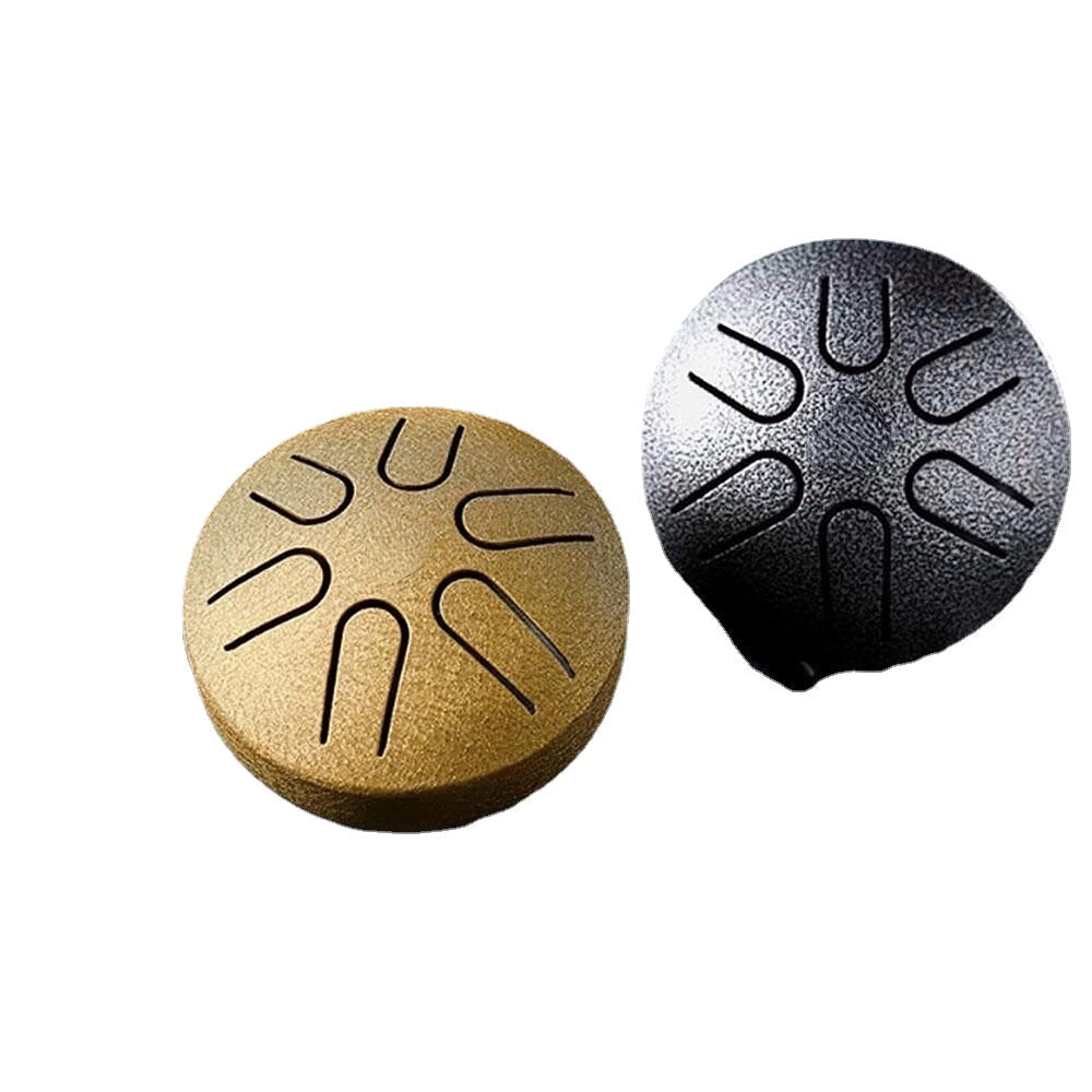 3 Inch 6 Tone Mini Ethereal Drum Steel Tongue Drum Leisure Percussion Instrument for Beginner Image 1