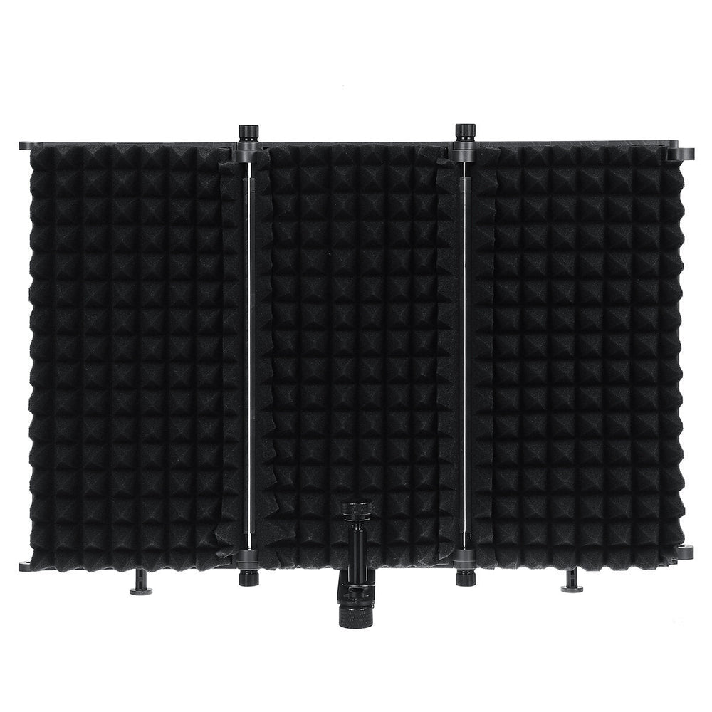 3 Plate Foldable Recording Microphone Wind Screen Board Isolation Shield For Studio Equipment Image 2