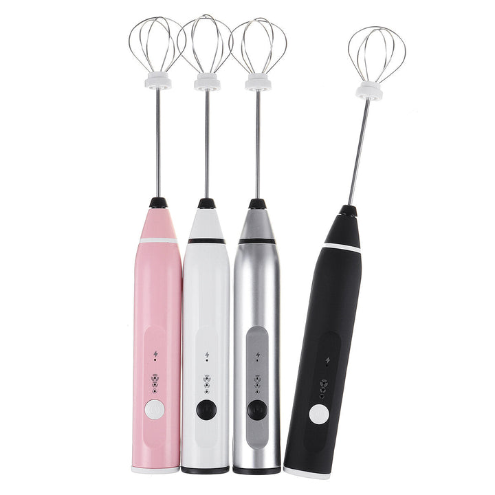 3 IN 1 Electric Hand Mixer Milk Frother Rechargeable 3 Speed Mixer Stirrer Egg Beater Home Image 1