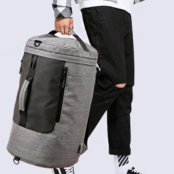 35L Canvas USB Backpack Outdoor Travel Shoulder Bag Waterproof Portable Luggage Handbag Image 4