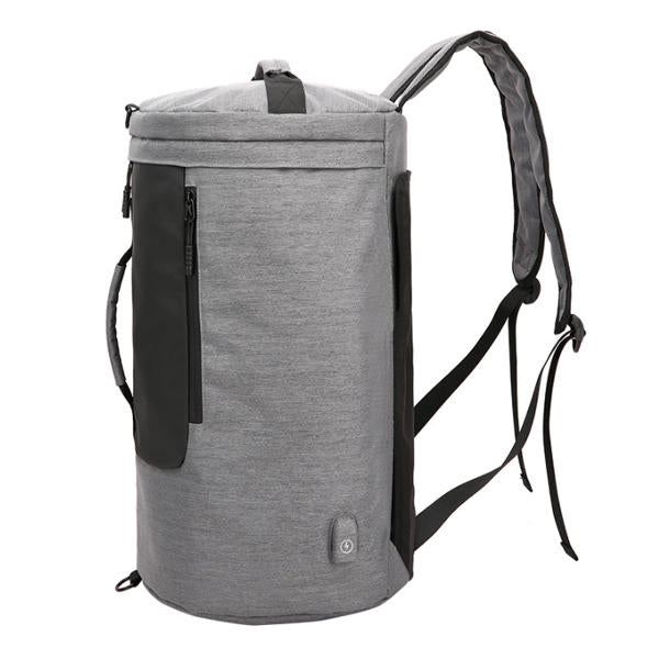 35L Canvas USB Backpack Outdoor Travel Shoulder Bag Waterproof Portable Luggage Handbag Image 8