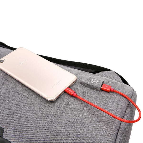 35L Canvas USB Backpack Outdoor Travel Shoulder Bag Waterproof Portable Luggage Handbag Image 10