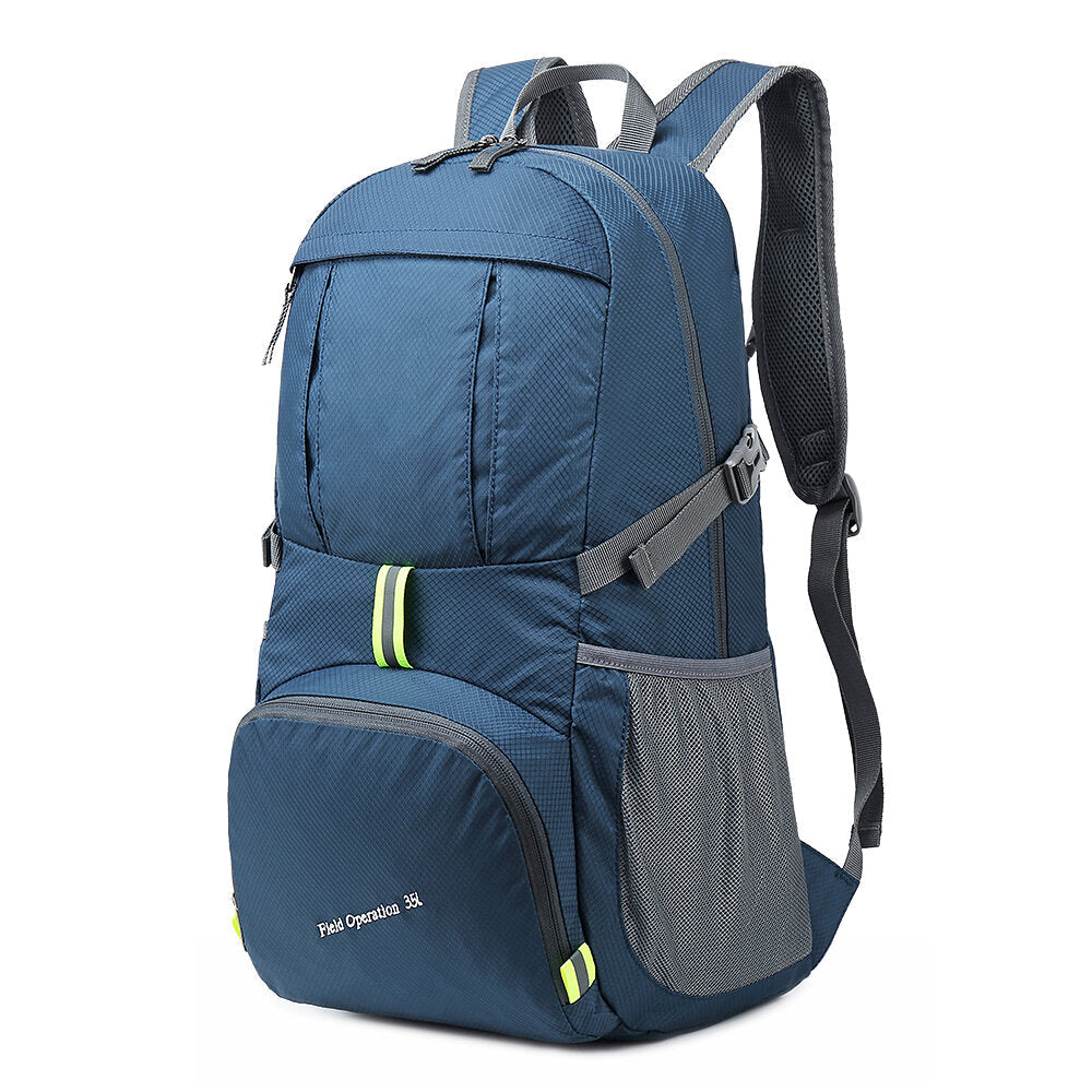35L Folding Backpack Waterproof Handbag Ultralight 350g With Reflective Strip Image 1