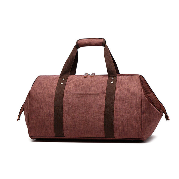 35L Folding Travel Duffel Bag Water Resistant Polyester Sports Gym Luggage Bag Handbag Shoulder Bag Image 3