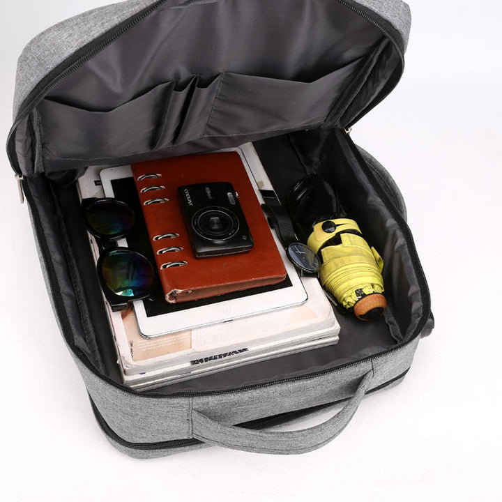 35L USB Backpack 15.6inch Laptop Bag Waterproof Anti-theft Lock Travel Business School Bag Image 2