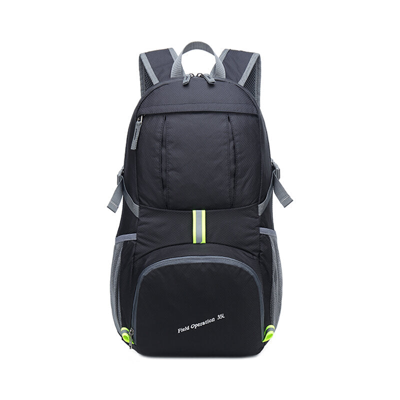 35L Folding Backpack Waterproof Handbag Ultralight 350g With Reflective Strip Image 11