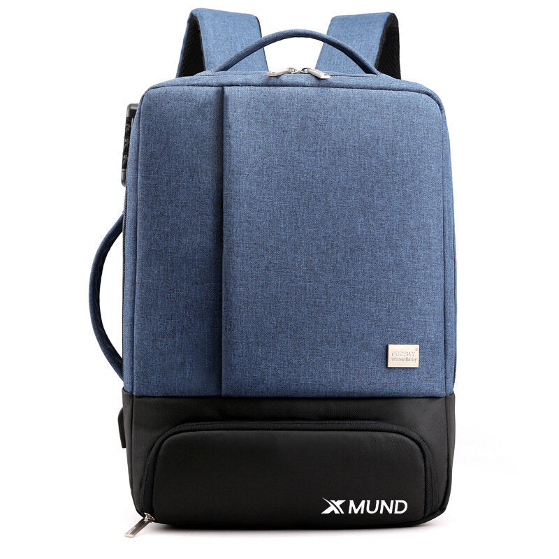 35L USB Backpack 15.6inch Laptop Bag Waterproof Anti-theft Lock Travel Business School Bag Image 9