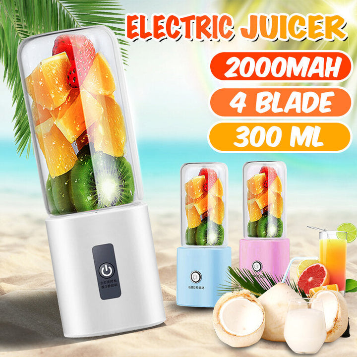 300ML 2000mAh Wireless Juicer Juicer Cup Household Automatic Small Mini Electric Portable Blender Juice Cup Image 3