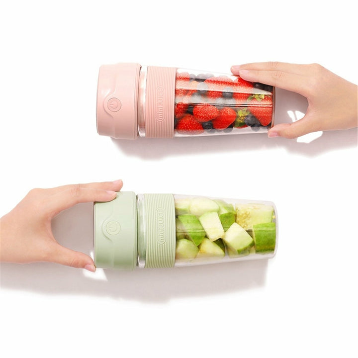 300ml Portable Electric Fruit Juicer USB Rechargeable Smoothie Maker Juicing Cup Image 2