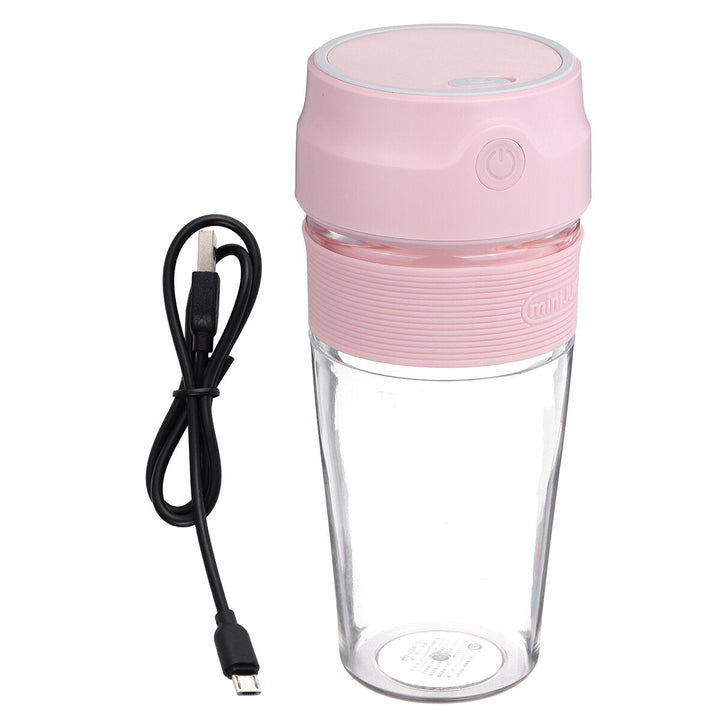 300ml Portable Electric Fruit Juicer USB Rechargeable Smoothie Maker Juicing Cup Image 3
