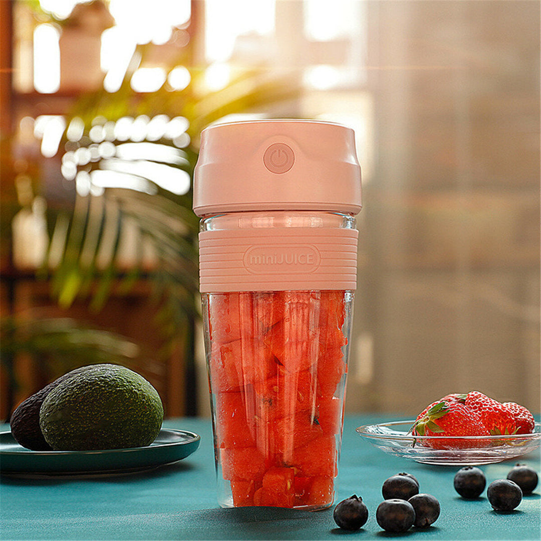 300ml Portable Electric Fruit Juicer USB Rechargeable Smoothie Maker Juicing Cup Image 10