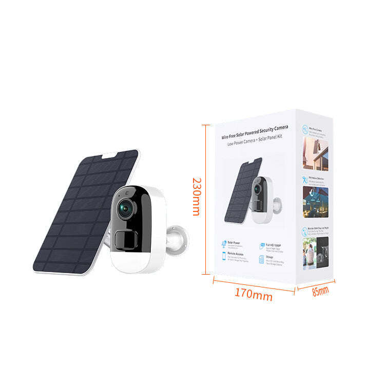 3MP Solar Surveillance Camera Low Power Battery Camera Kit with Solar Panel Wireless Monitoring Kit Image 4